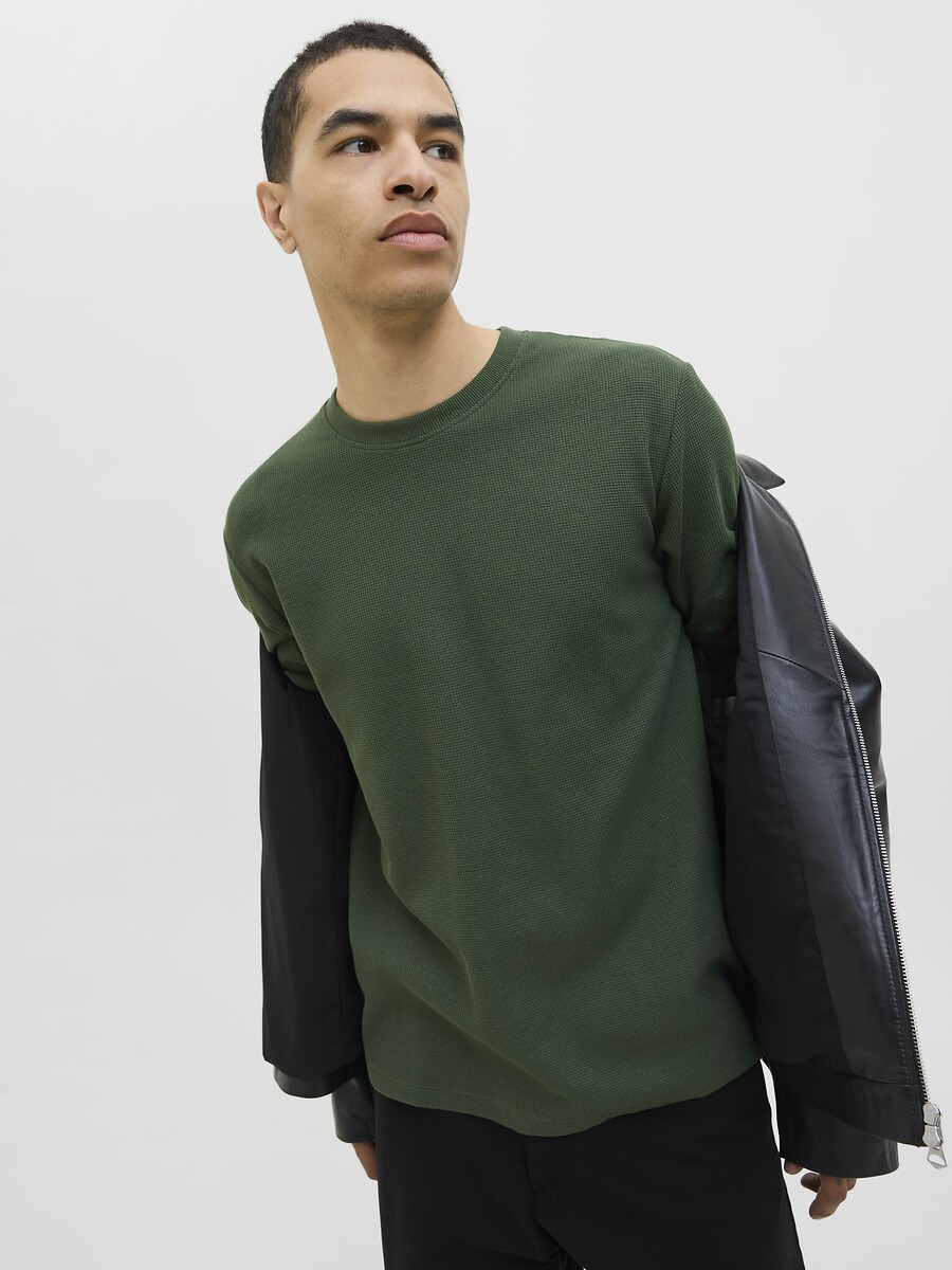 JACK & JONES<br>Camiseta estruturada de manga curta