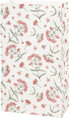 Papirposer - Blomster - 21X6X12 CM - 80 G - 8 Stk