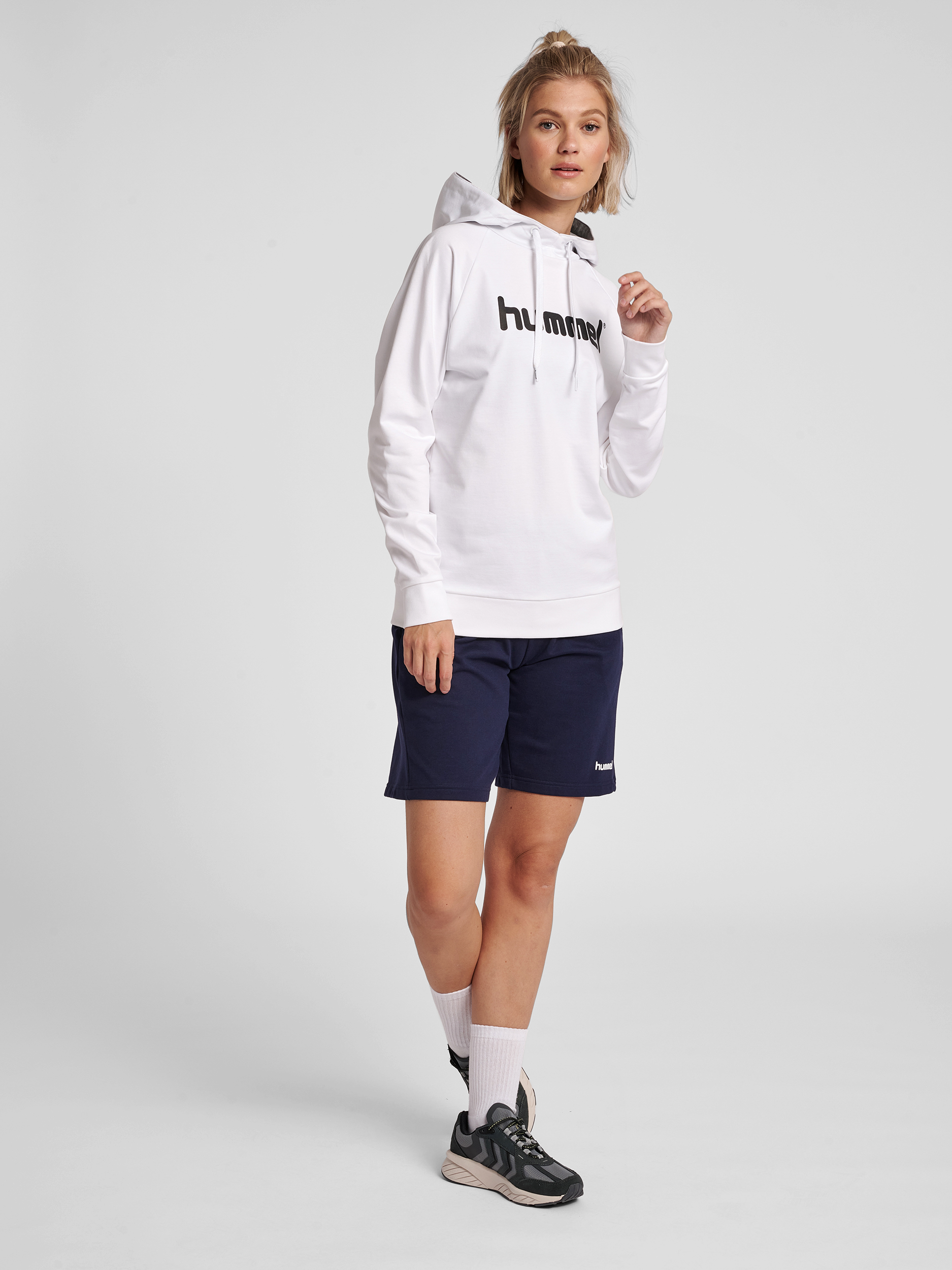 HUMMEL GO COTTON LOGO HOODIE WOMAN