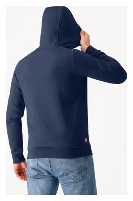 Sweat à Capuche Castelli Classico Hoodie Bleu