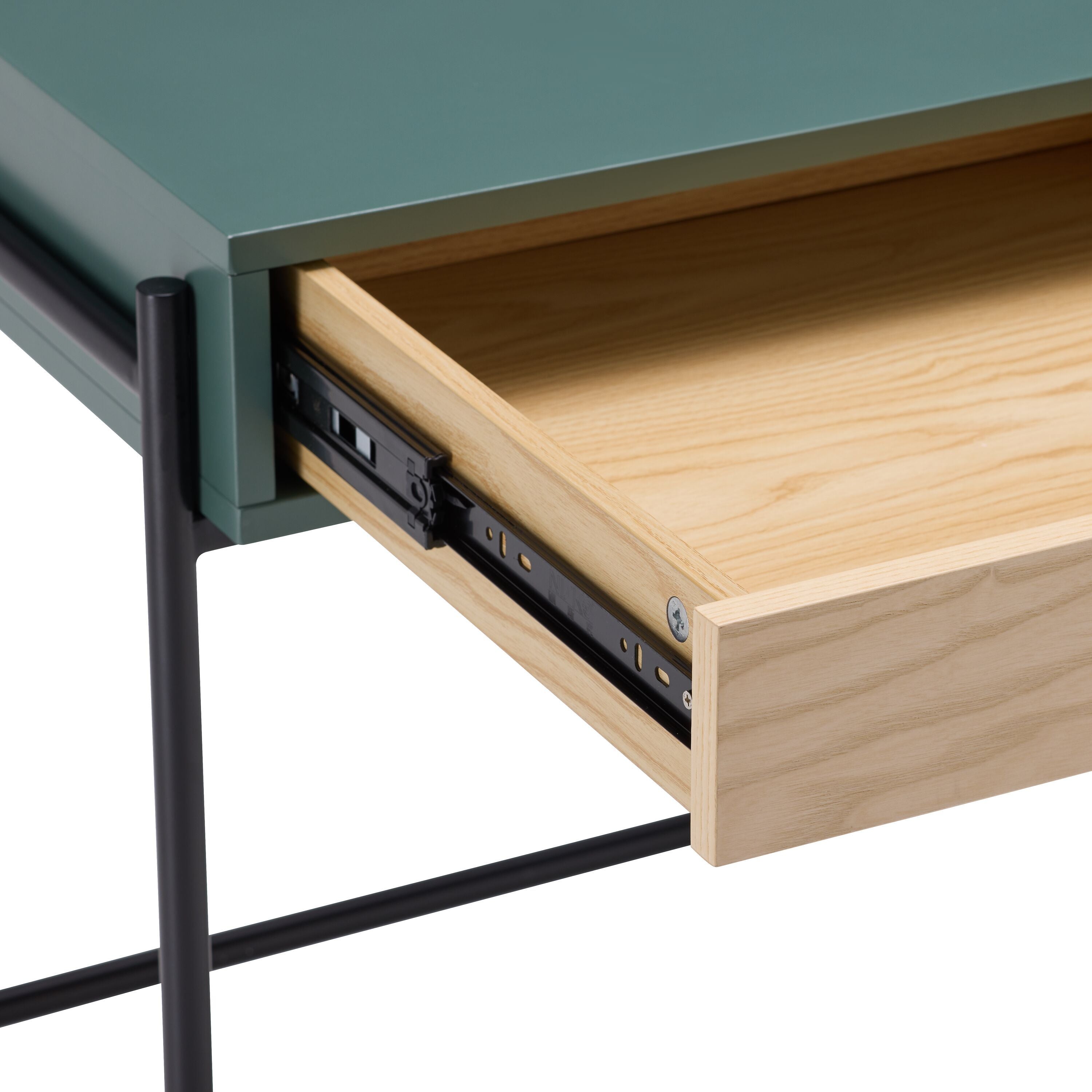 OLSEN Schreibtisch - Grün / B: 110.0 cm x T: 50.0 cm x H: 75.0 cm
