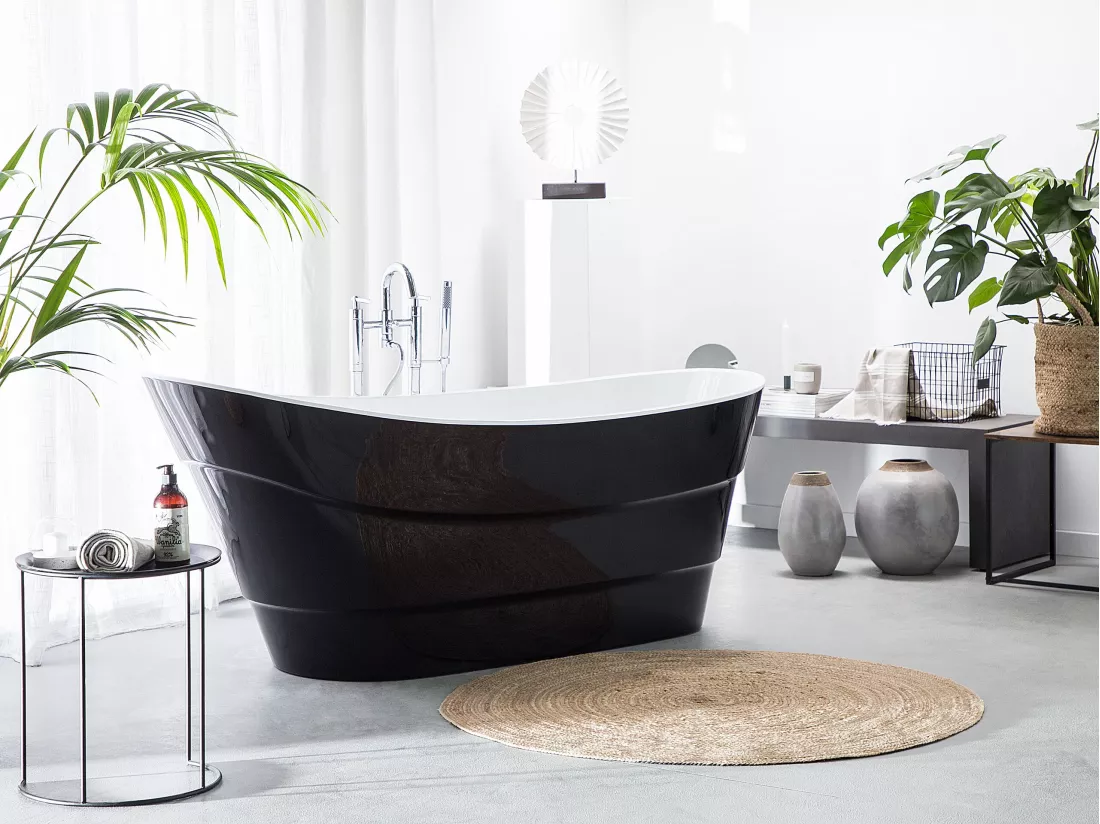 Baignoire îlot noire 170 x 73 cm BUENAVISTA