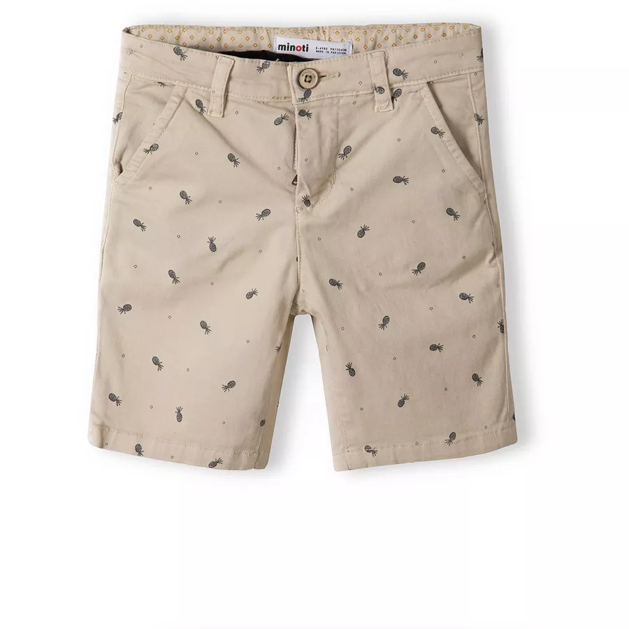 MINOTI Chinoshorts Ananas Cremeweiß