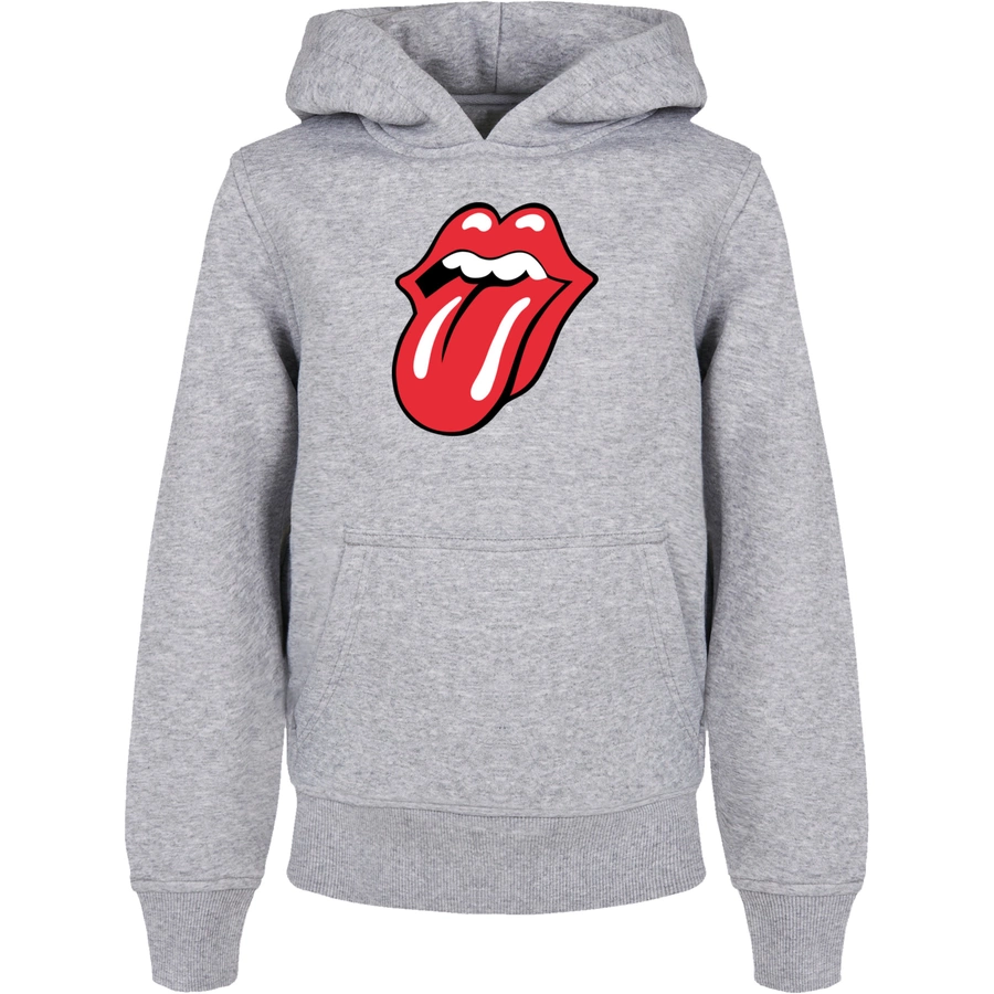 F4NT4STIC Basic Kids Hoodie The Rolling Stones Classic Tongue heathergrey