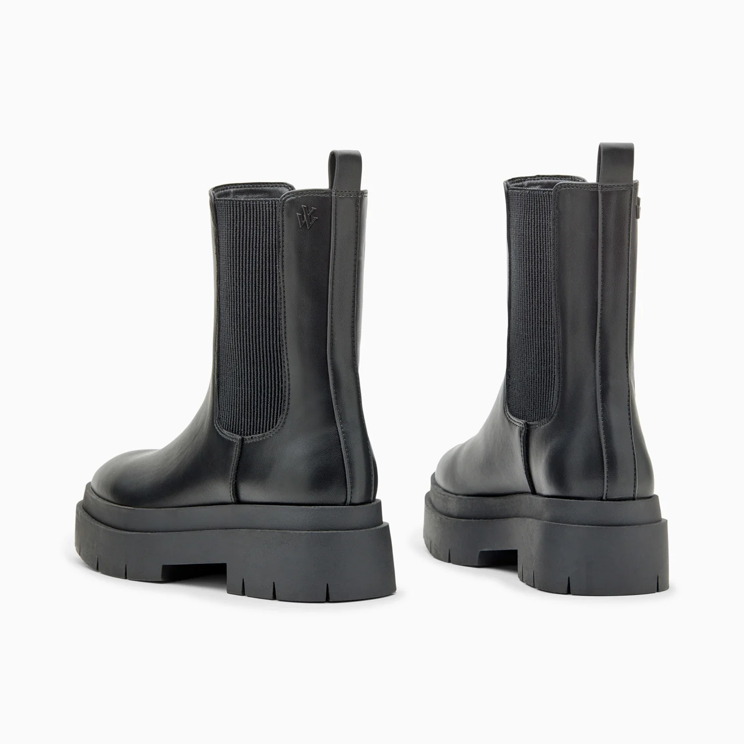 Bottines-Bottines Chelsea Océane noires à plateforme crantée