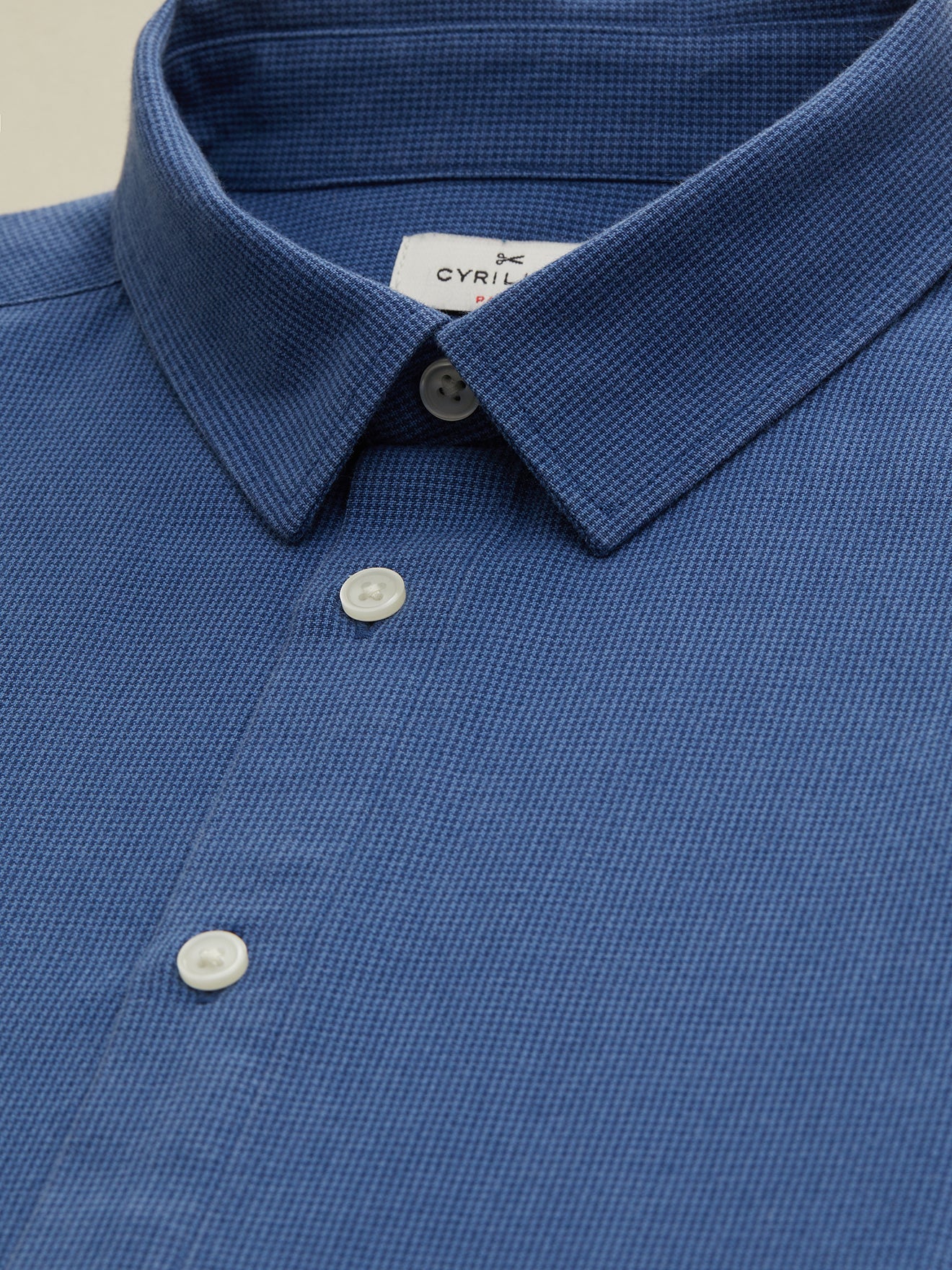 Chemise pied-de-puce slim fit homme - coton biologique