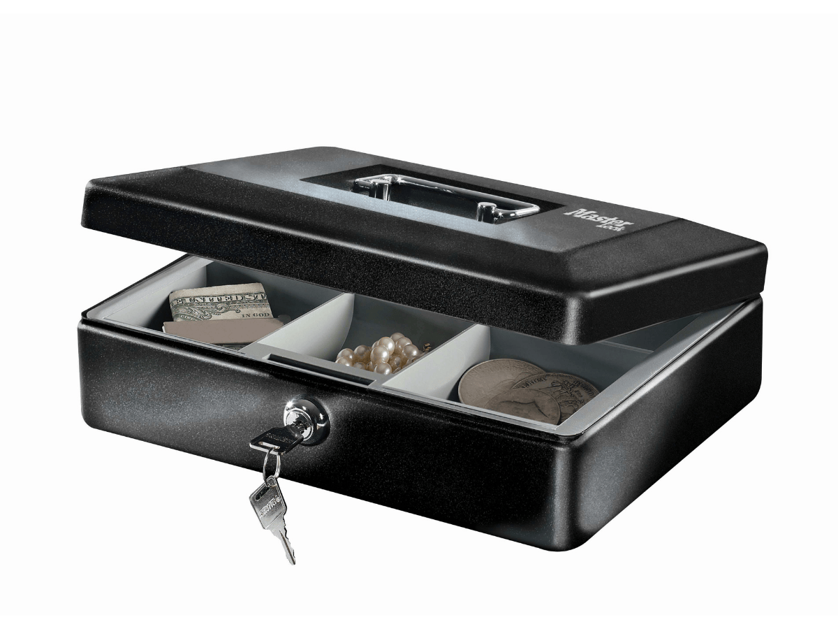 MasterLock CB-10ML geldkist met tray en handvat