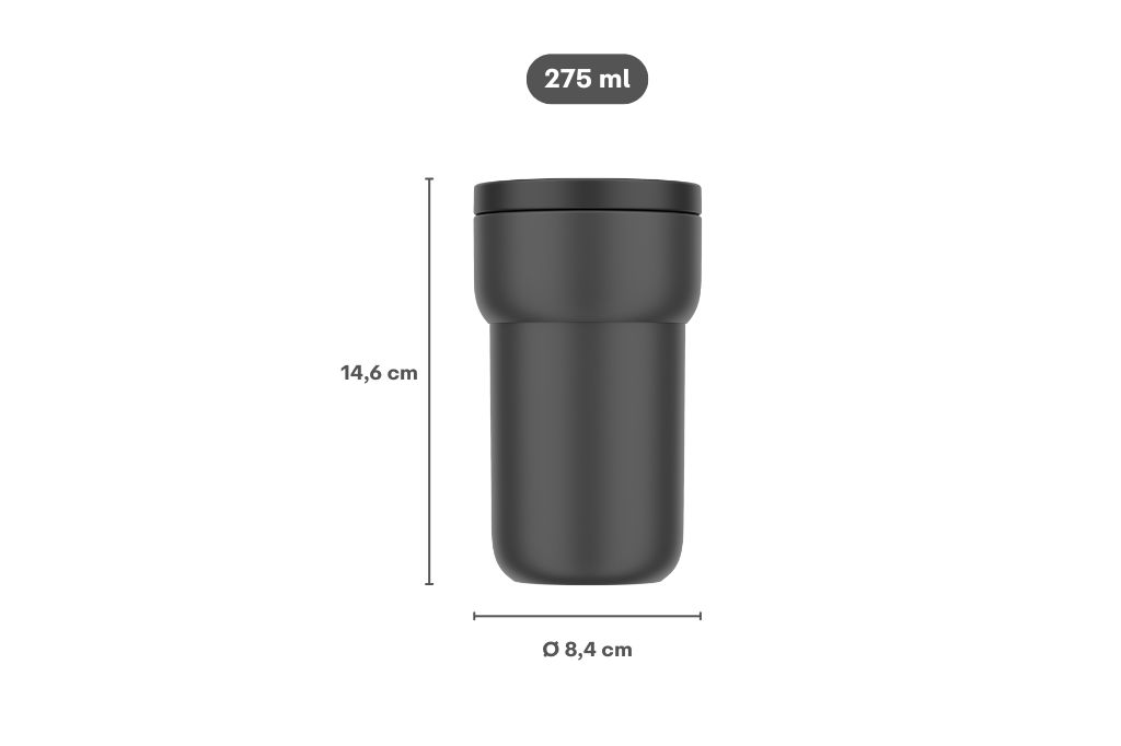 Mepal Ellipse 275 ml reisbeker - Vivid mauve