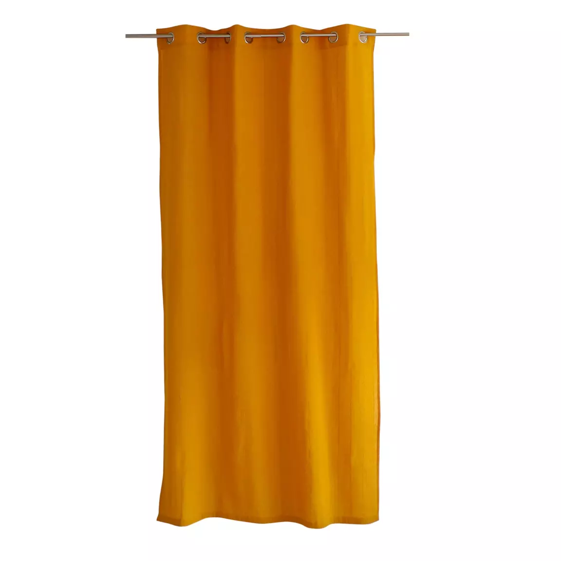 Rideau coton recyclé (140 x 240 cm) Bombay Jaune moutarde