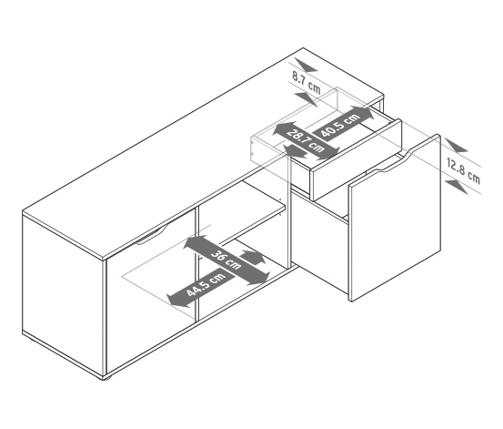 Sideboard mit Schubladen