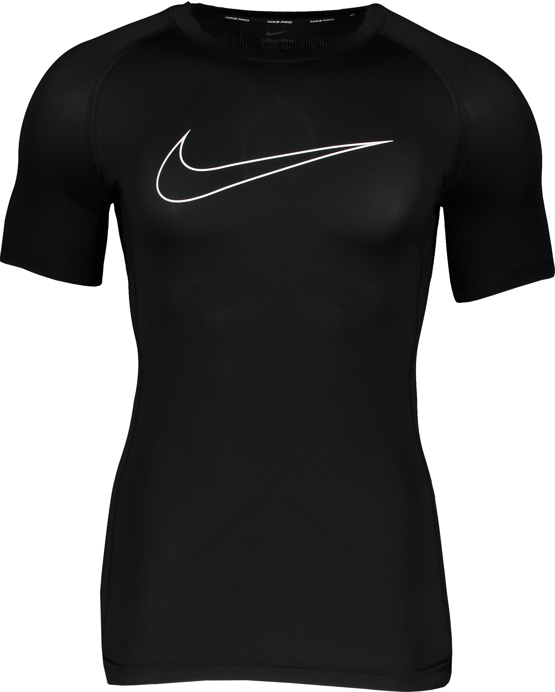 Nike Pro Shortsleeve Shirt Schwarz Weiss F010
