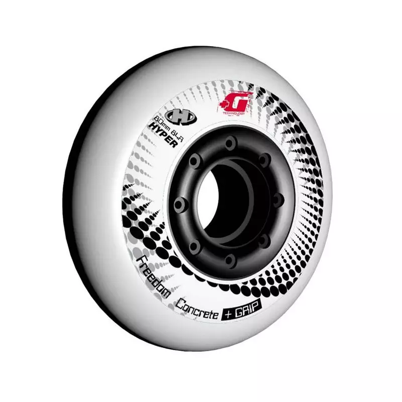 Roue de roller HYPER kit de 4 hyper concrete+g 84a 80mm Blanc