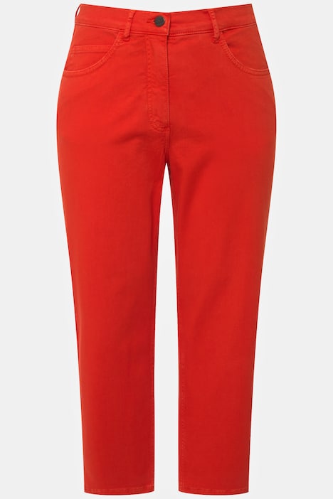 7/8-Jeans, Saumschlitze, Komfortbund, Biobaumwolle