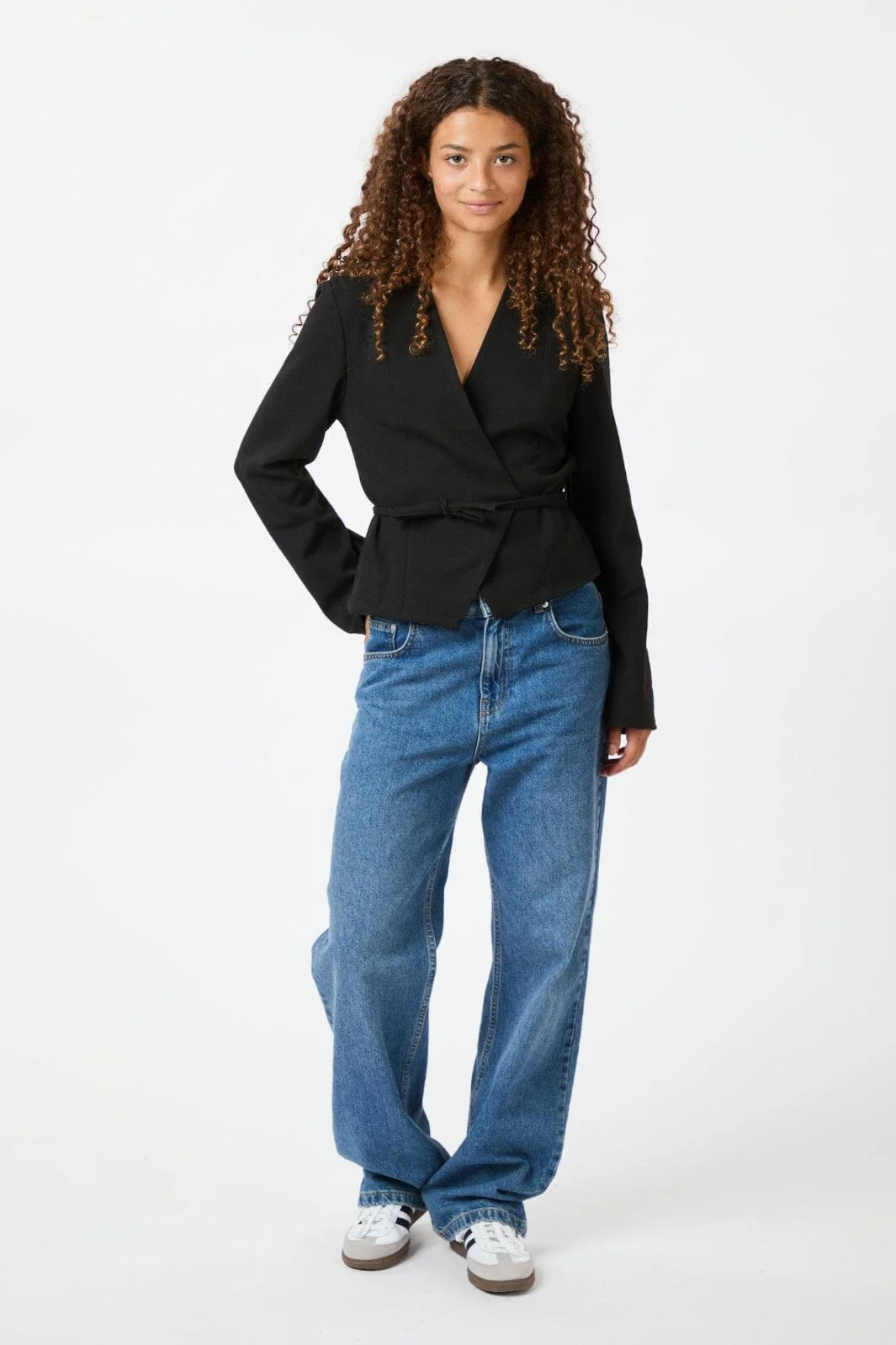 Neo Noir Simmi Wrap Blouse 164152 black