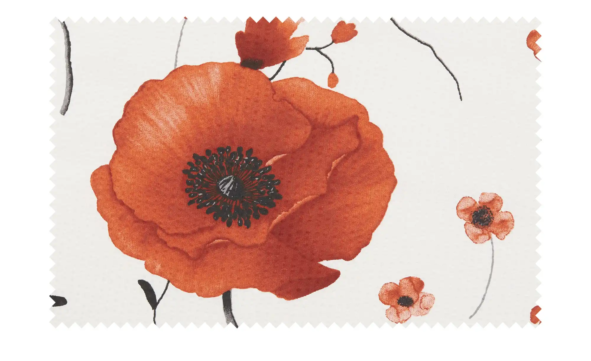 kaeppel Baumwoll Seersucker Bettwäsche Scarlett Poppies