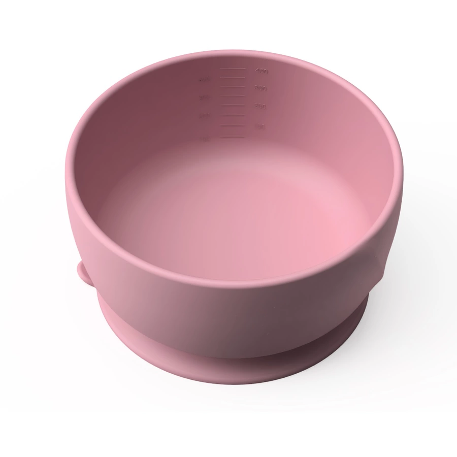everyday® baby Silikon Esslernschüssel mit Saugfuß, purple rose