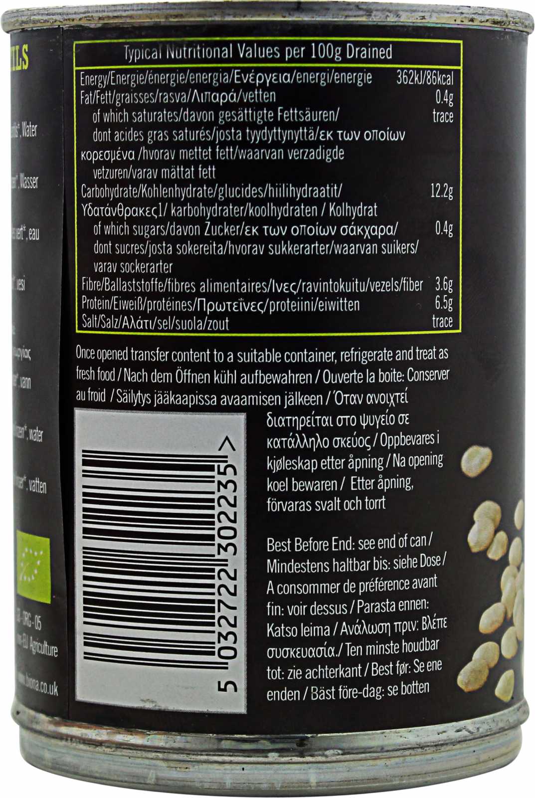 Lentilhas verdes orgânicas Biona Organic 400g