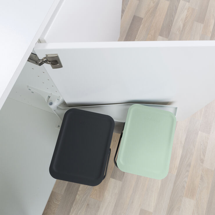 Brabantia Indbygningsmodul sorteringskoncept Jade green/grey