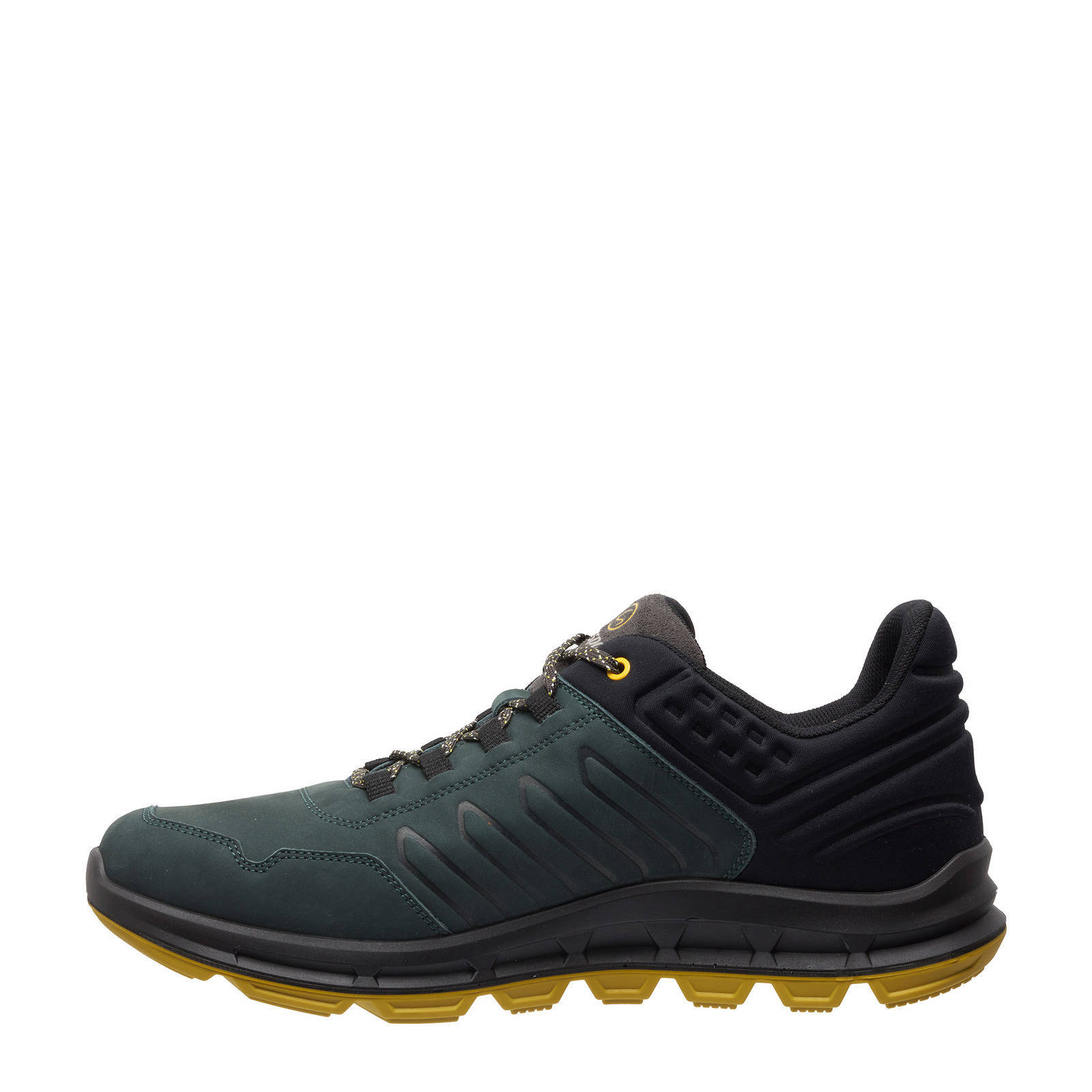 Grisport Street Low  nubuck wandelschoenen zwart/geel