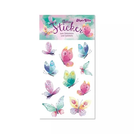 Lutz Mauder TapirElla Glitter-Sticker, Schmetterlinge