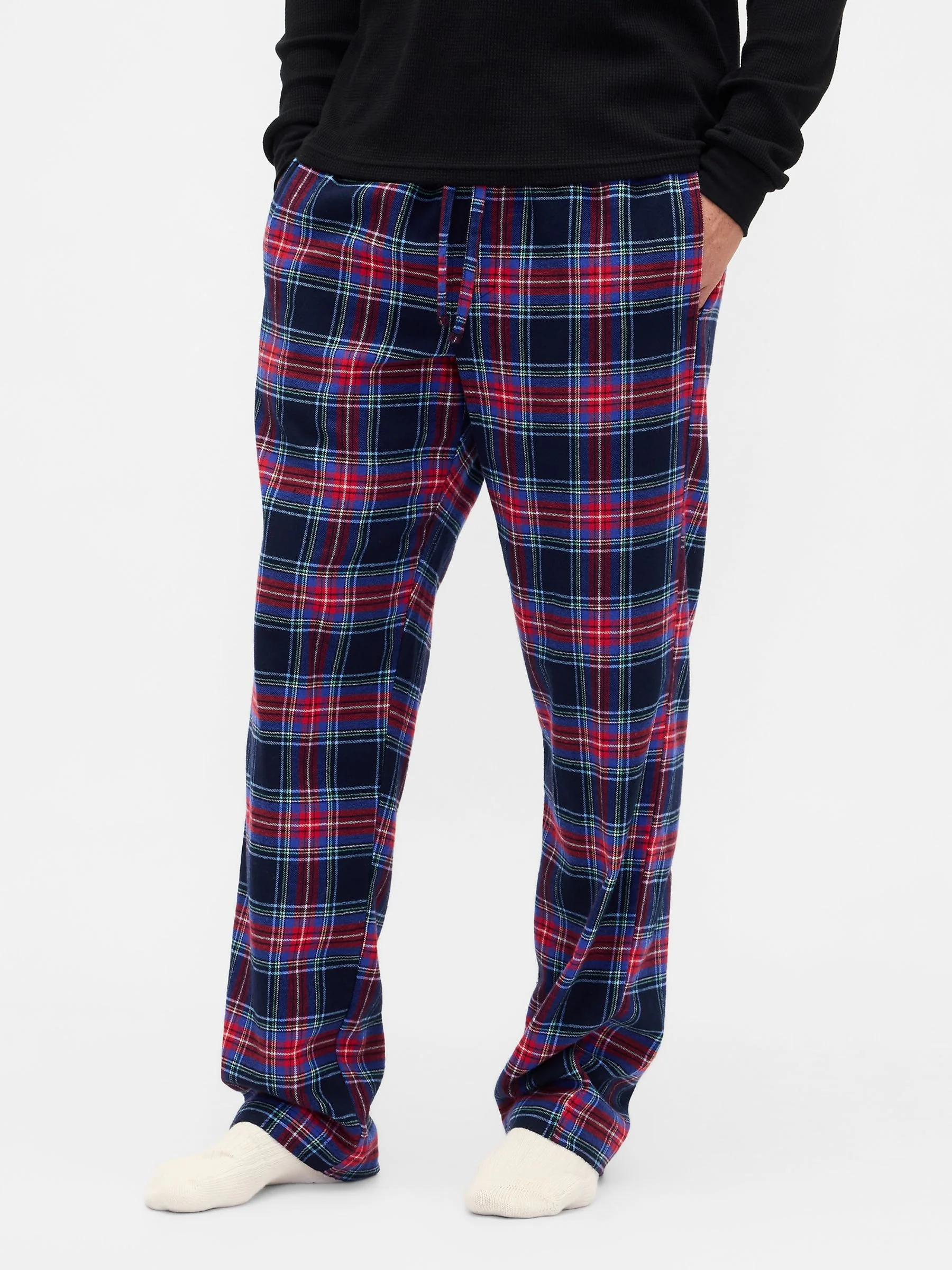 Marineblauw geruit - Gap kerstpyjamabroek