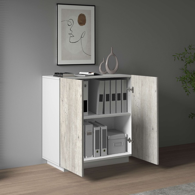 INOSIGN Aktenschrank »Coro, Mehrzweckschrank, Büroschrank mit 2 Türen« & verstellbare Einlegeböden, Höhe 86 oder 166 cm, Made in Italy