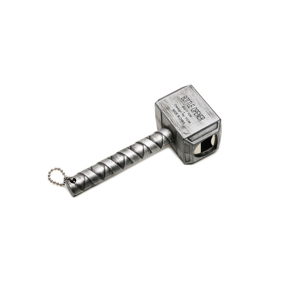 Flaschenöffner im Hammer Design Mjölnir (16.5 x 6.8cm) - Silber