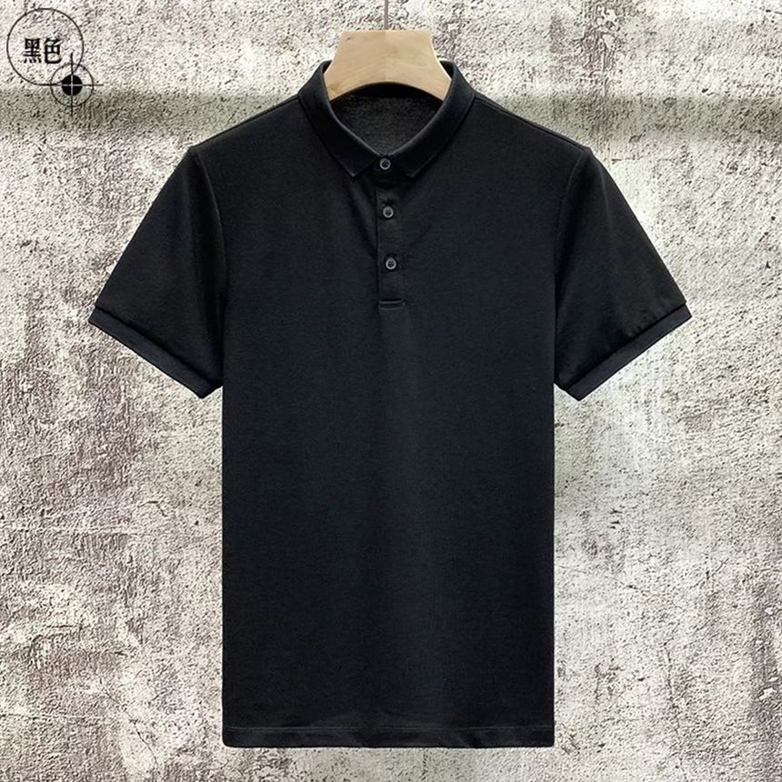 Wewewow - effen poloshirt met korte mouwen