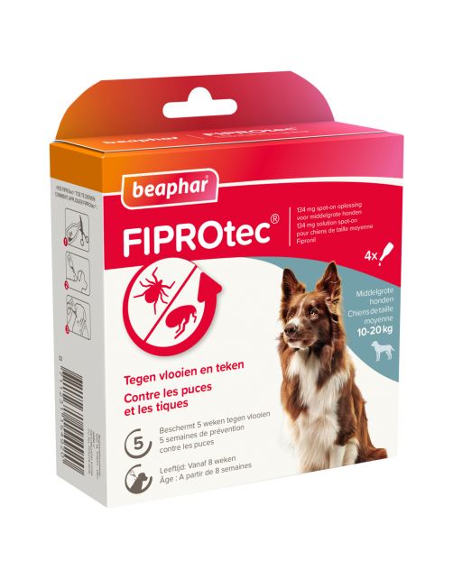 Beaphar Fiprotec Dog 3+1 pip - Anti vlooien en tekenmiddel