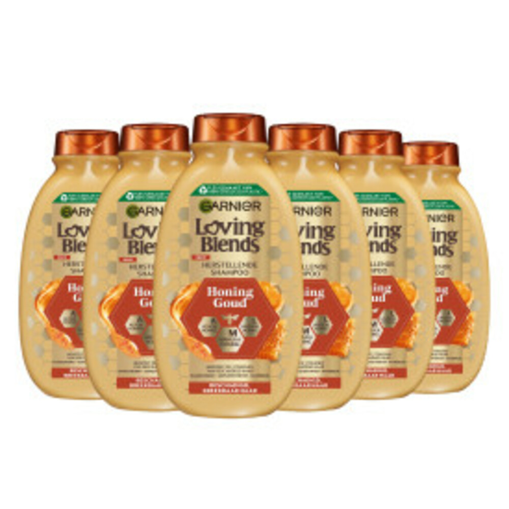 6x Garnier Loving Blends Honing Goud Shampoo300 ml