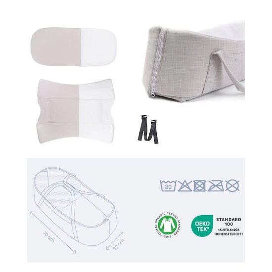 Couffin bébé Nest&Go doomoo   Sand        de               Babymoov