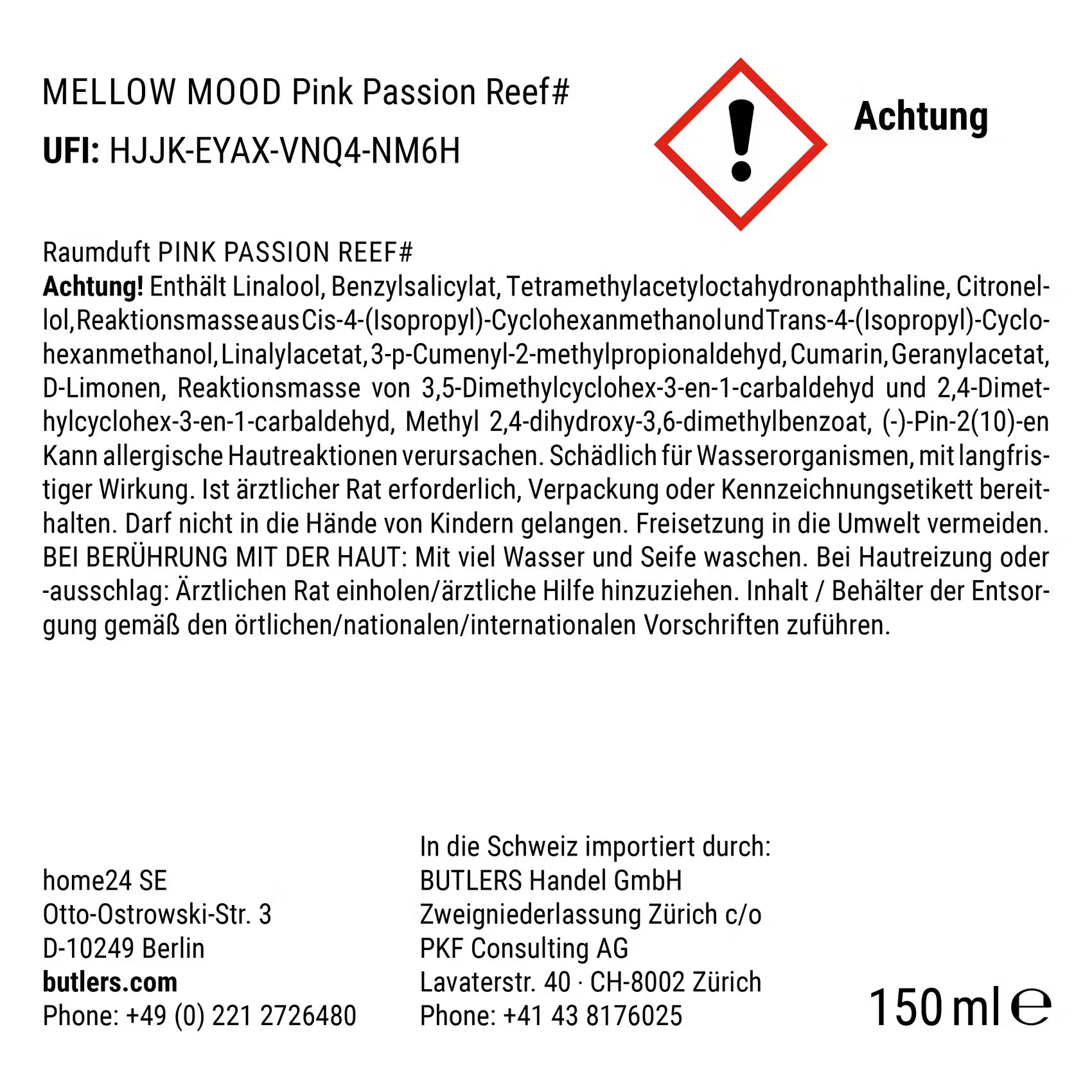 MELLOW MOOD Raumduft Pink Passion Reef