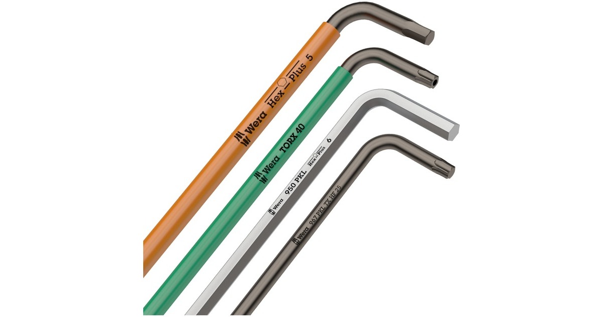 WeraInbussleutelset 950/9 Hex-Plus 1  (Chroom, 9-delig, 1,5mm tot 10mm)