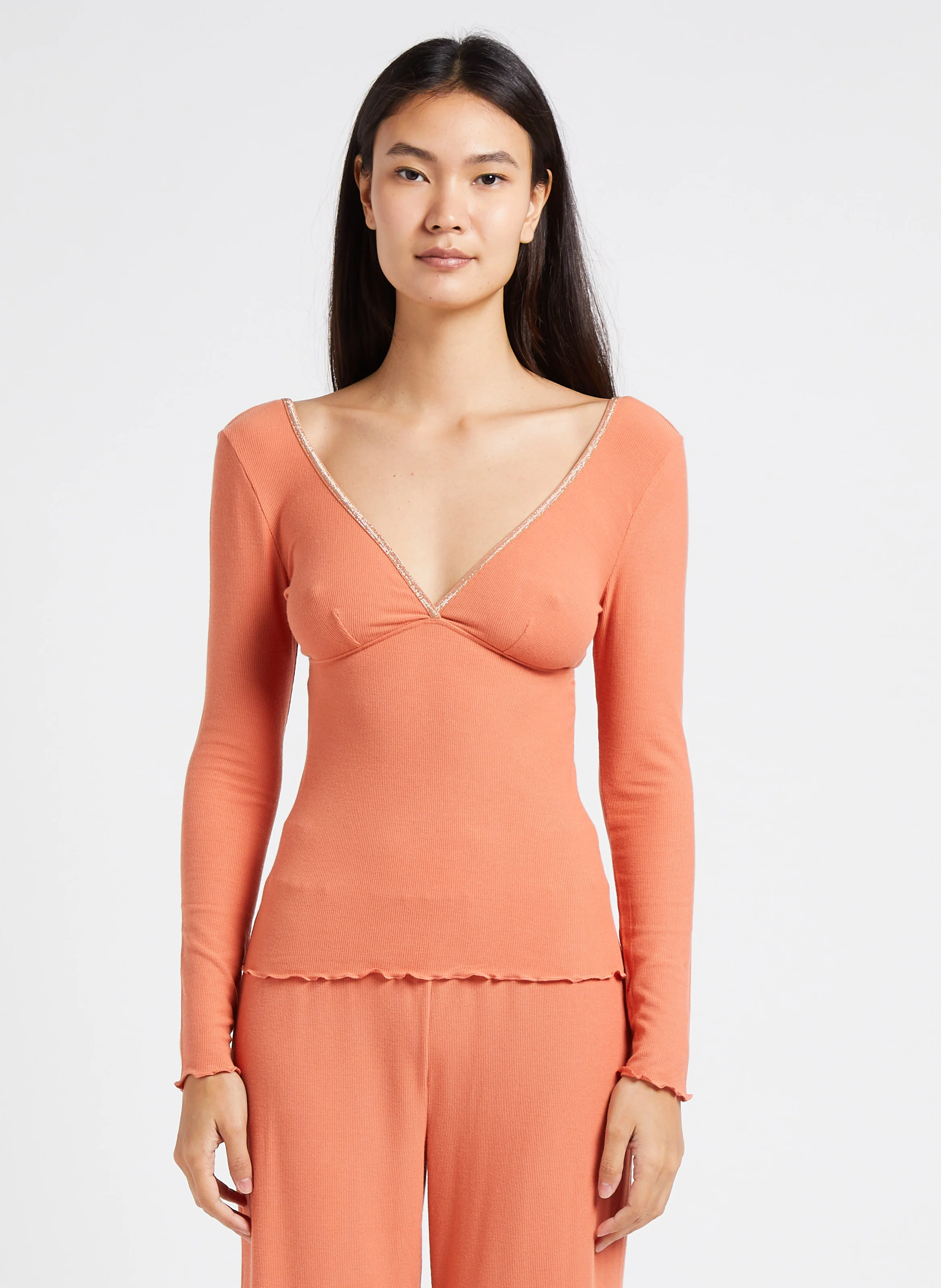 ELTON - Top col V| Rouge