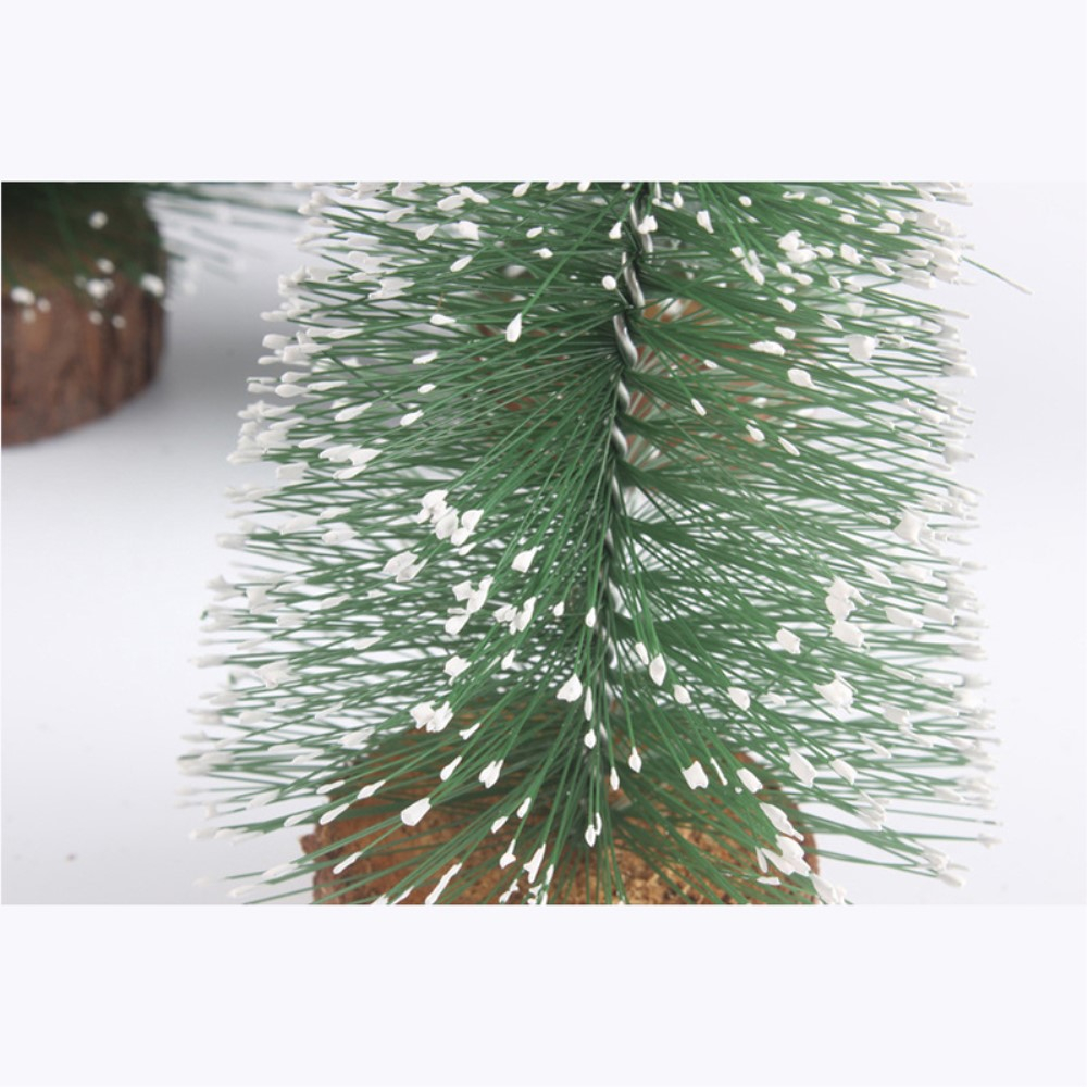 Mini Tannenbaum Deko Aufsteller Weihnachts Tischdekoration - Grün / Braun