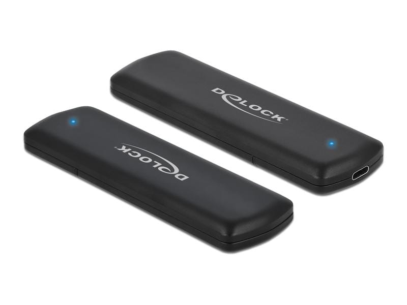 Delock Externes Gehäuse USB 3.1 Gen2 für M.2 NVME&SATA SSD Delock Externes USB Type-C Combo Gehäuse für M.2 NVMe PCIe oder SATA SSD – werkzeugfrei