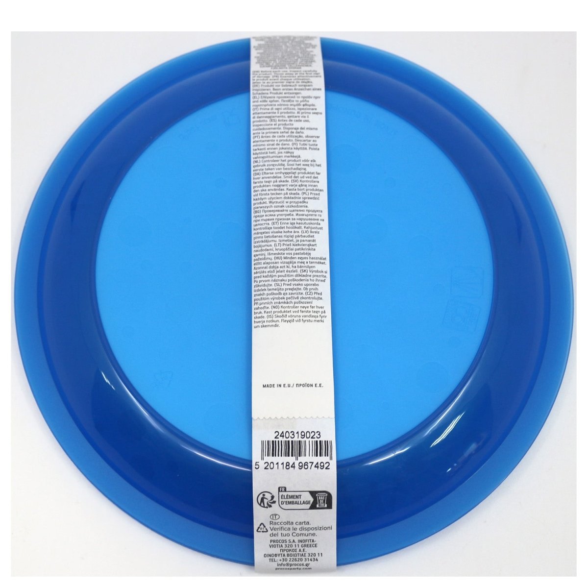 Blauwe Borden 21cm 4st