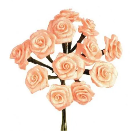 Glorex Diorröschen 12 Blüten orange