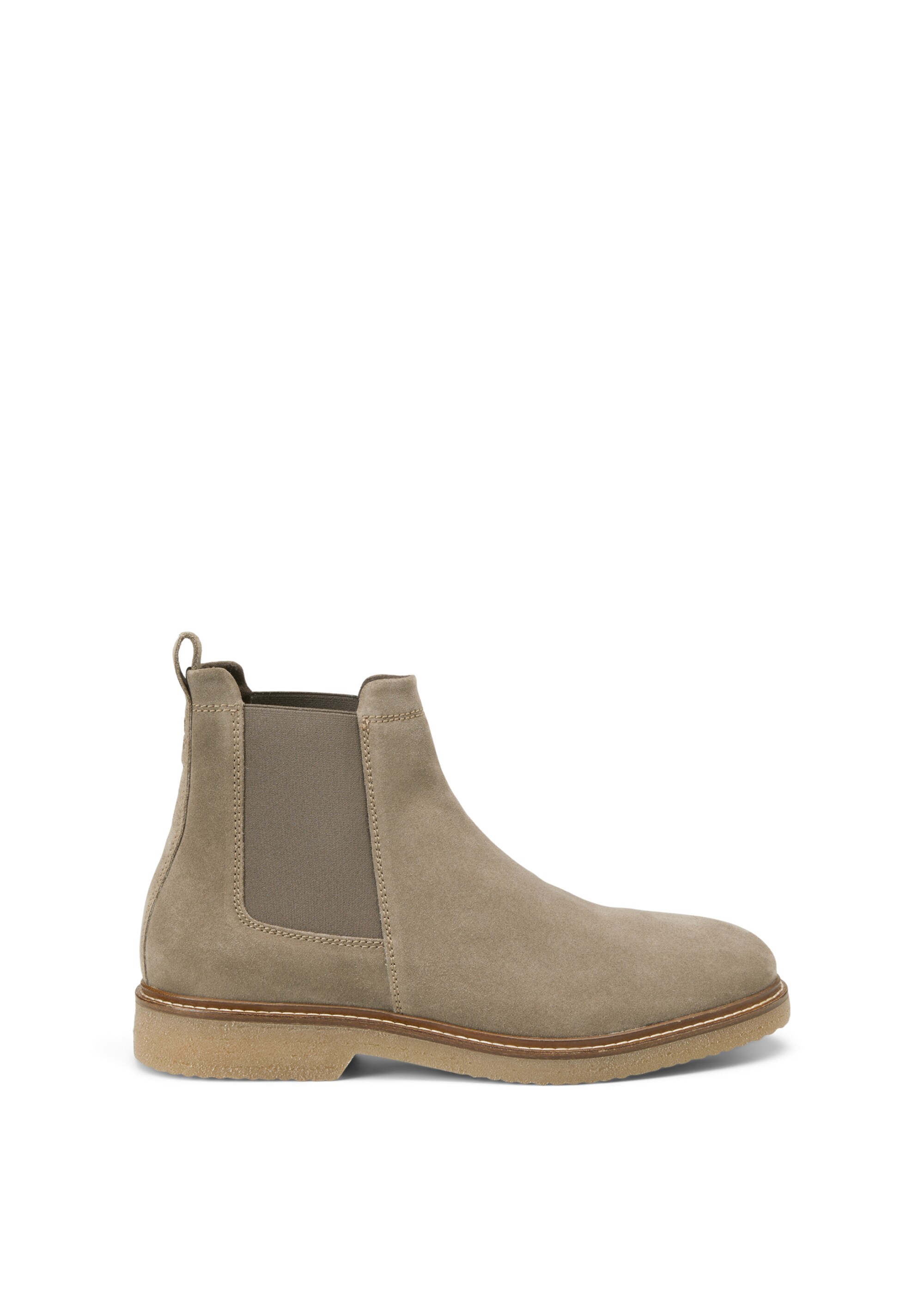 Chelsea-Boot aus softem Velours-Rindleder