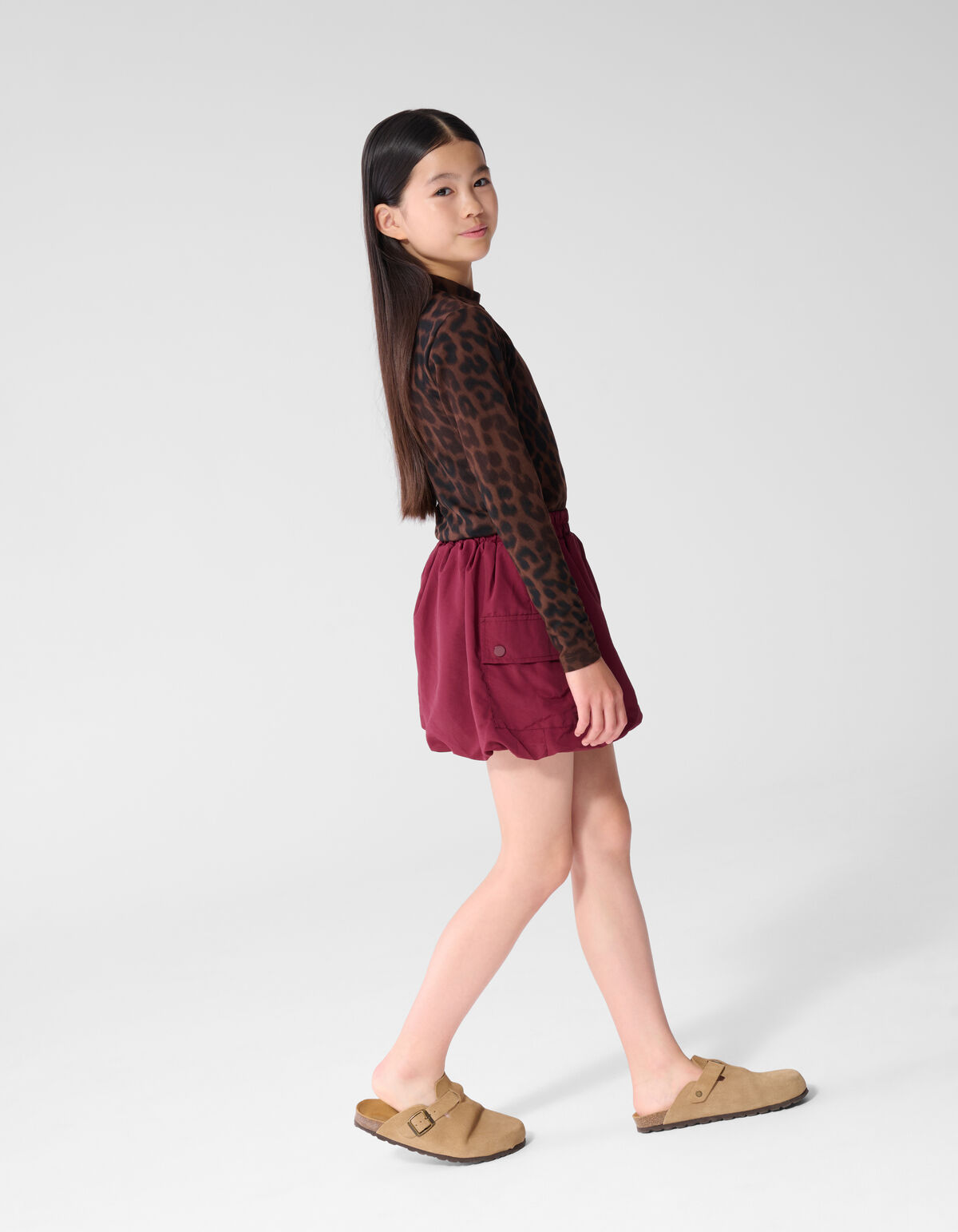 Parachute Balloon Fit Rok Donkerrood