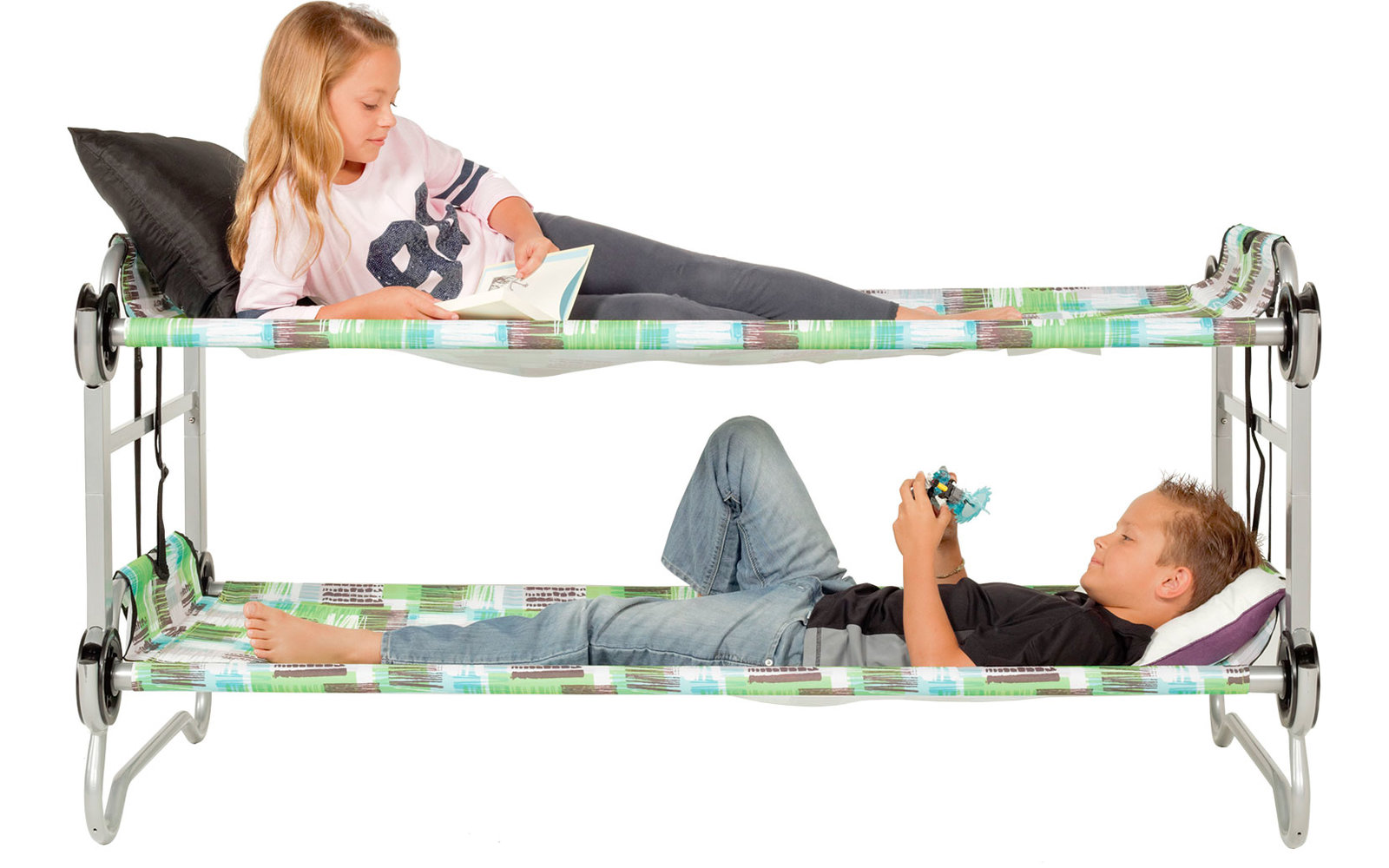 Disc-O-Bed Kid-O-Bunk Block Pattern Stockbett