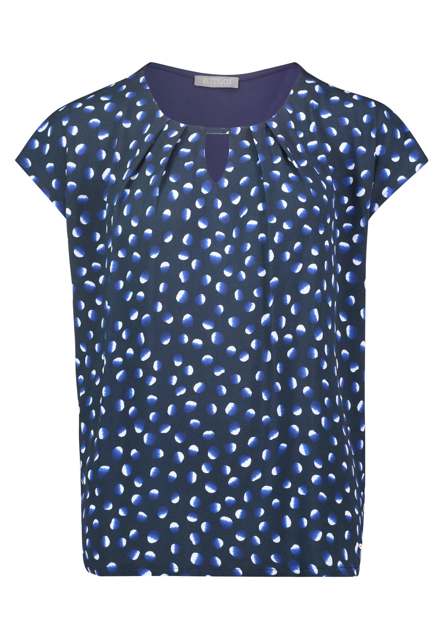 Betty & Co| Damen Blusenshirt mit Webbesatz