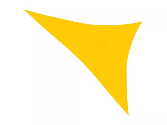 Voile toile d'ombrage parasol jaune 300 x 400 x 500 cm 02_0009128