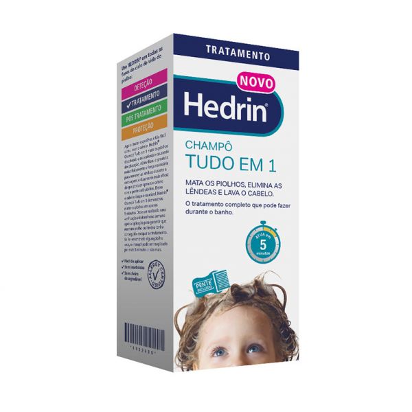 Hedrin Shampoo Tudo em 1 200ml