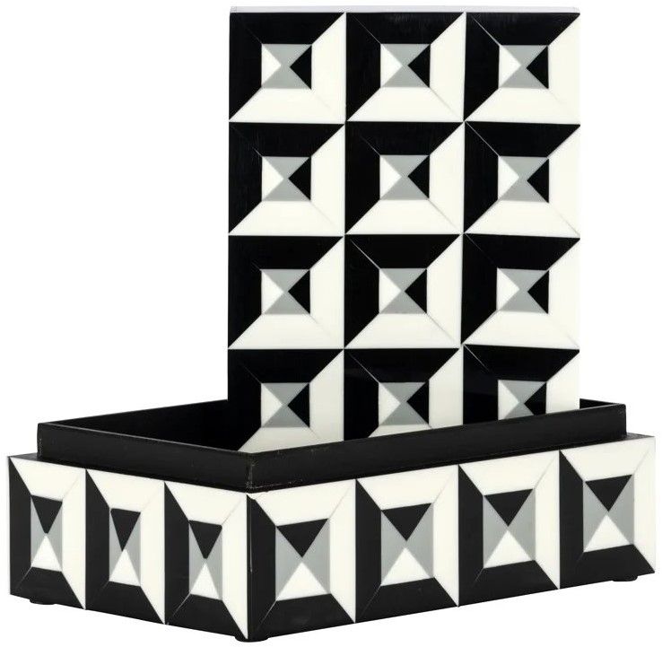 Juwelenbox Black White Klein 212087 Licia B13 x D20 x H8 cm
