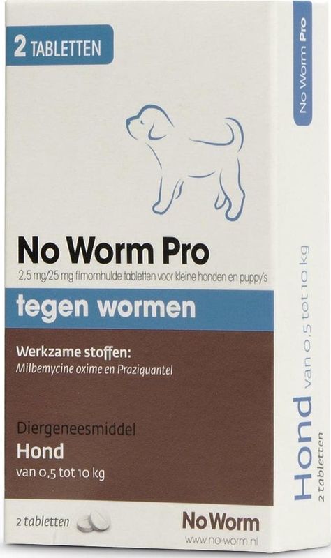 Exil No Worm Pro - Puppy - 2 tabletten
