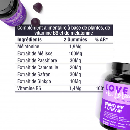 Love and be Loved Gummies Sommeil et Sérénité 3 semaines