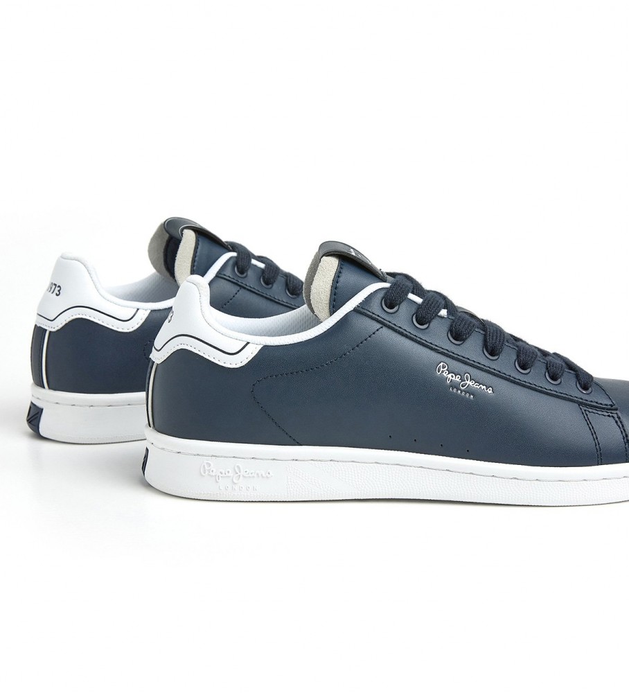 Tênis Pepe Jeans Player Basic M em couro azul marinho
