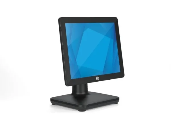 EloPOS System i3 - Med I/O Hub Stand - alt-i-én 1 x Core i3 8100T - RAM 4 GB - SSD 128 GB - UHD Graphics 630 - Gigabit Ethernet - Win 10 IoT Enterprise LTSB 64-bit - skærm: LED 15
