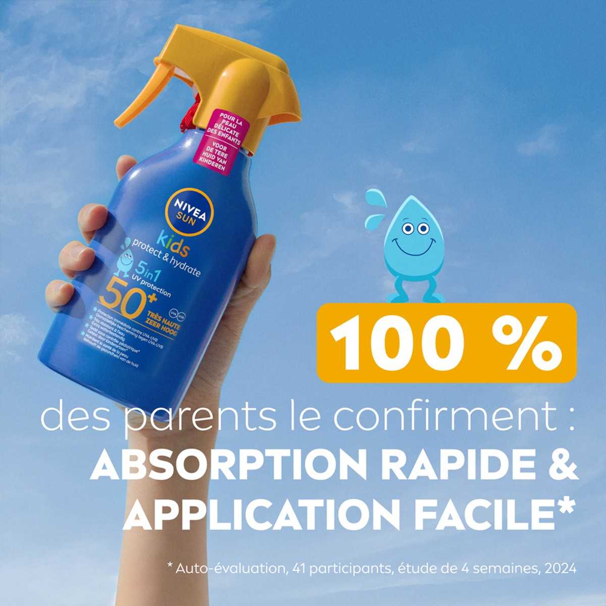 Pistolet solaire SPF 50  - Kids Protect & Hydrate - Corps - Enfant - 270 ml